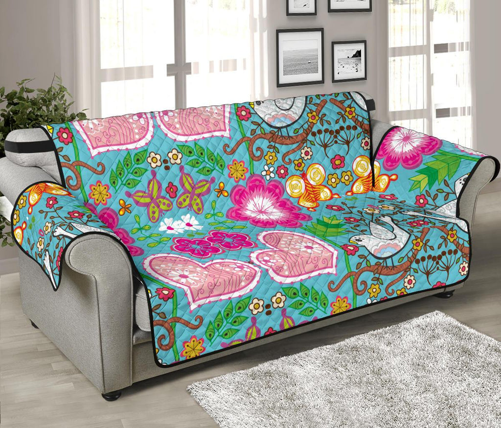 Home Decor - Love Birds Sofa Protector