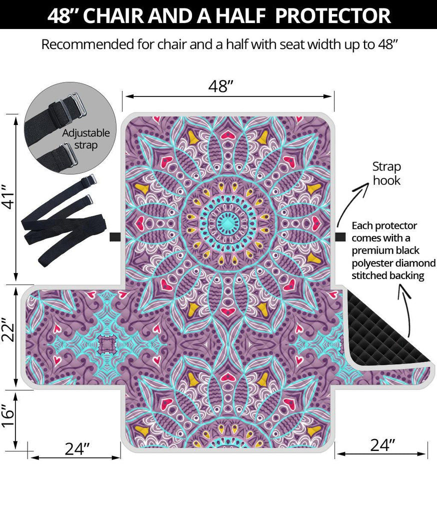 Home Decor - Love Mandala Chair And A Half Covers