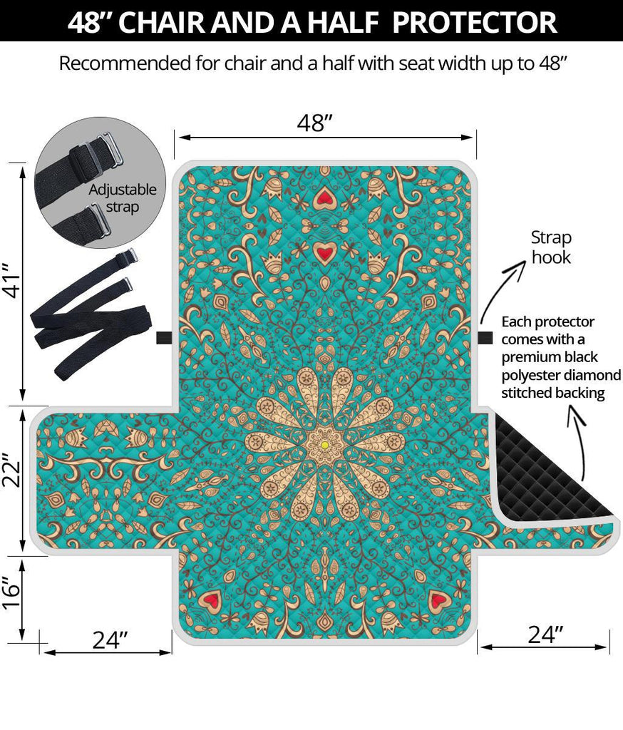Home Decor - Peace Of Mind Mandala Chair And A Half Covers