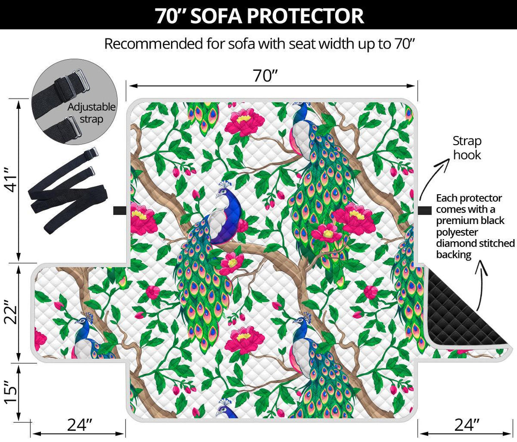 Home Decor - Peacock Sofa Protector
