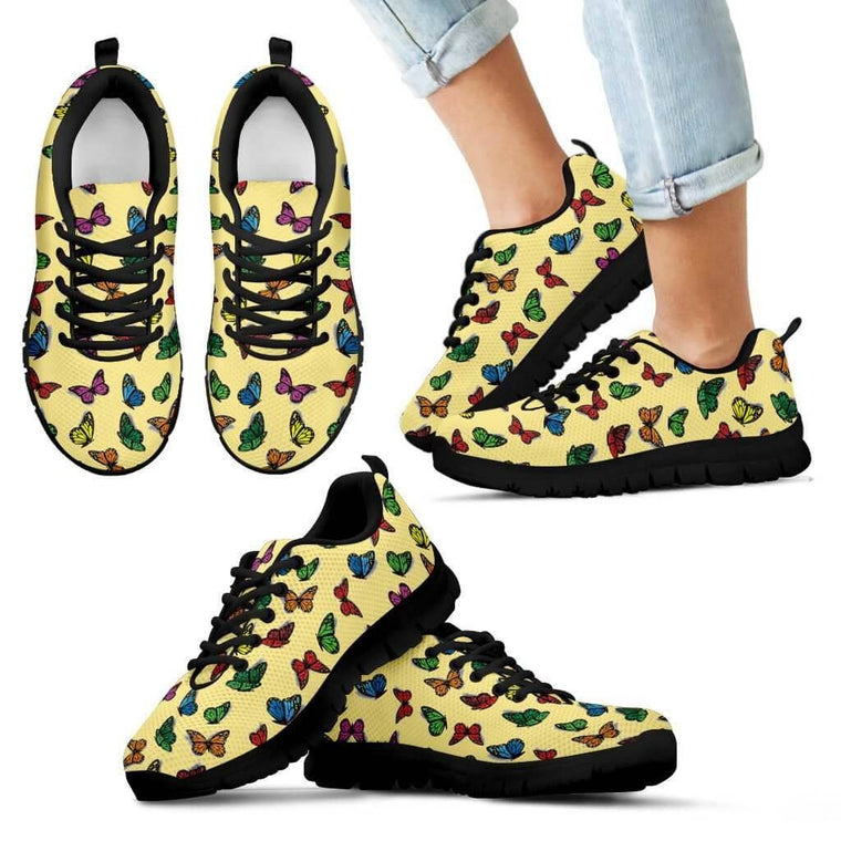 Kids Sneaker - Colorful Butterfly Kid's Sneakers