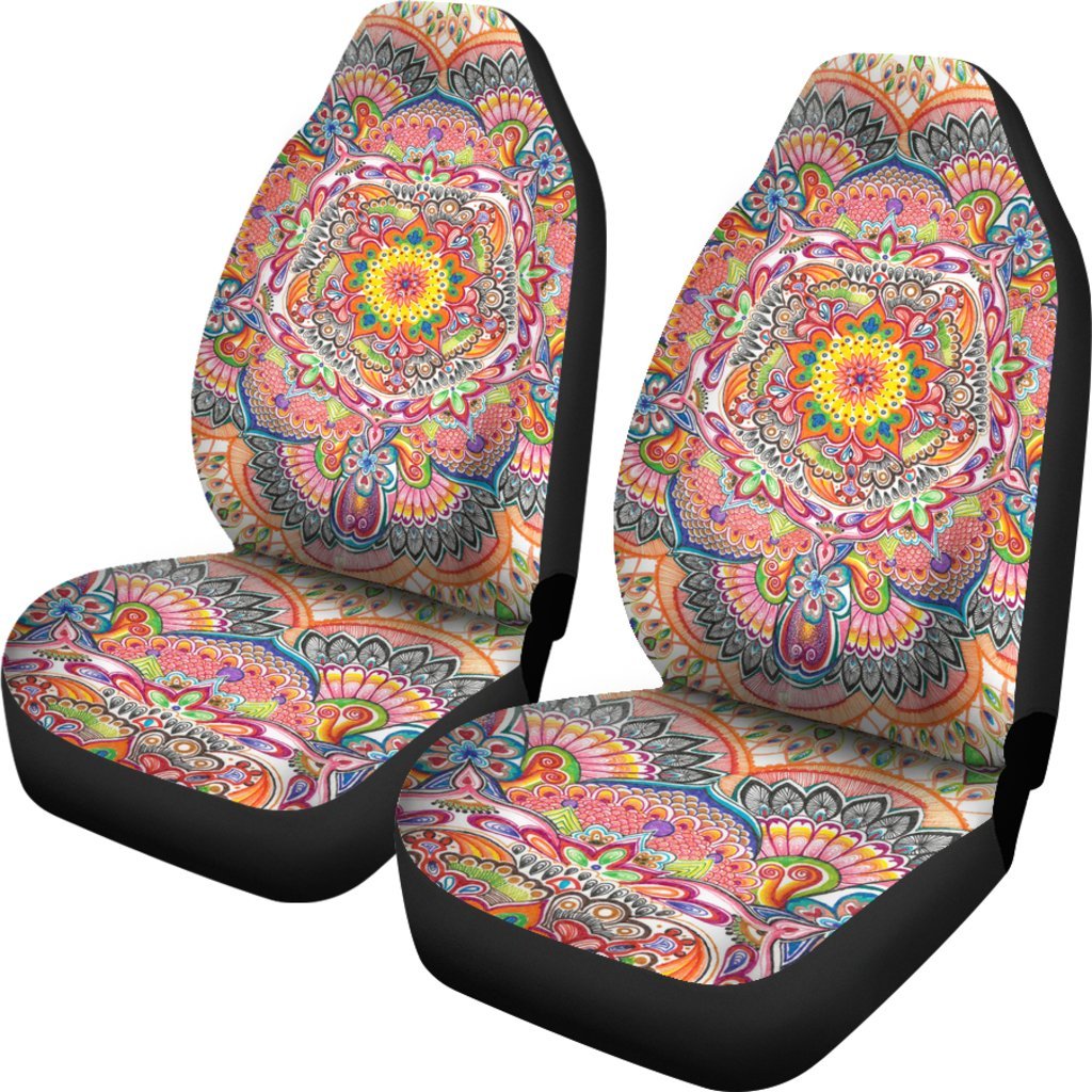 Life With Colors Mandala Car Seat Covers