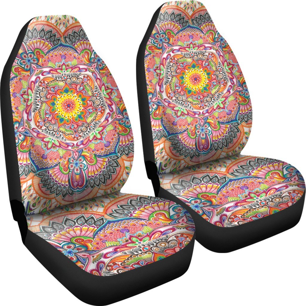 Life With Colors Mandala Car Seat Covers