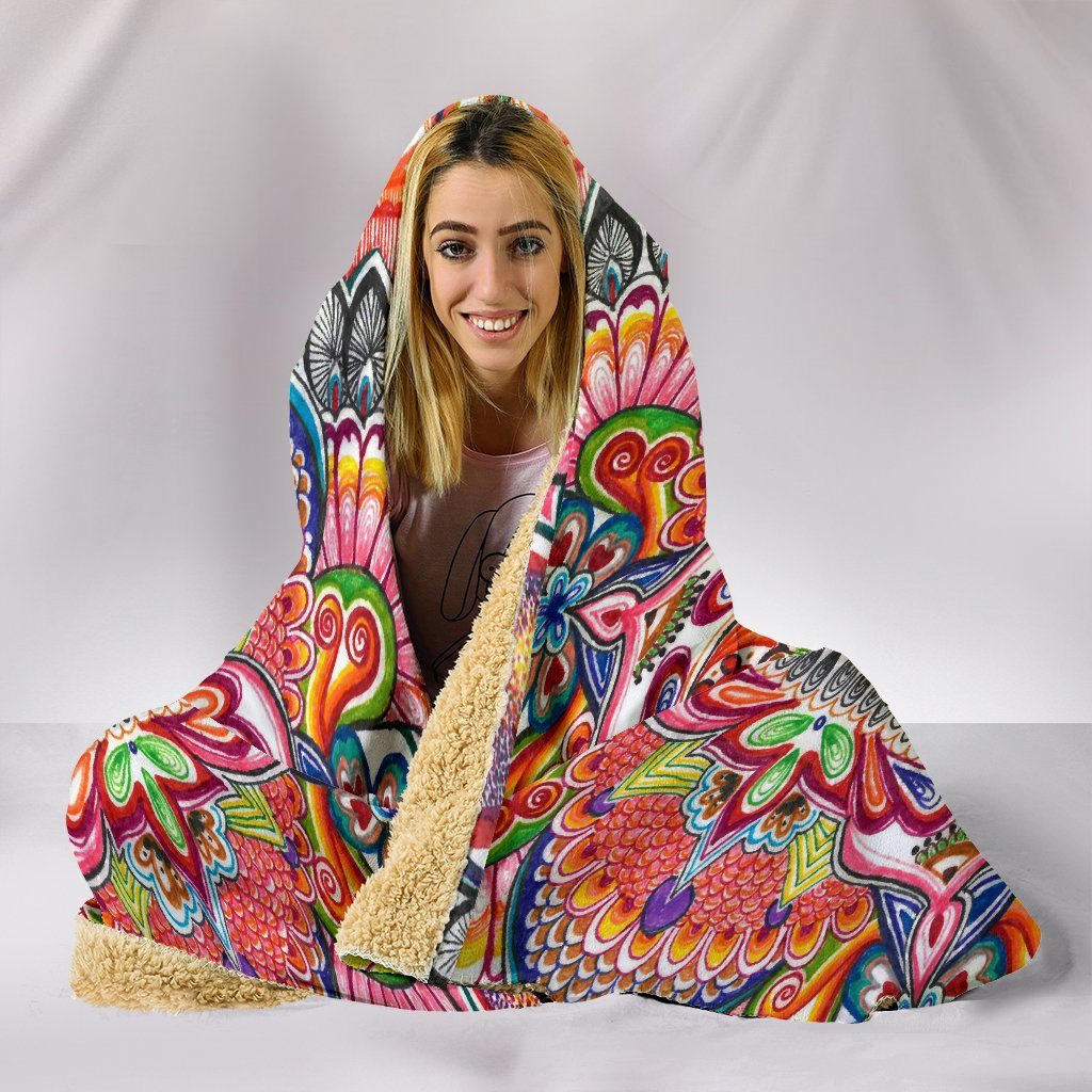 Life With Colors Mandala Hooded Blanket