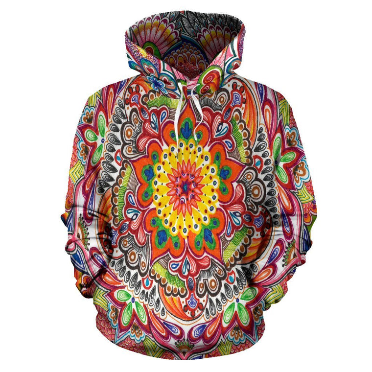 Life With Colors Mandala Hoodie
