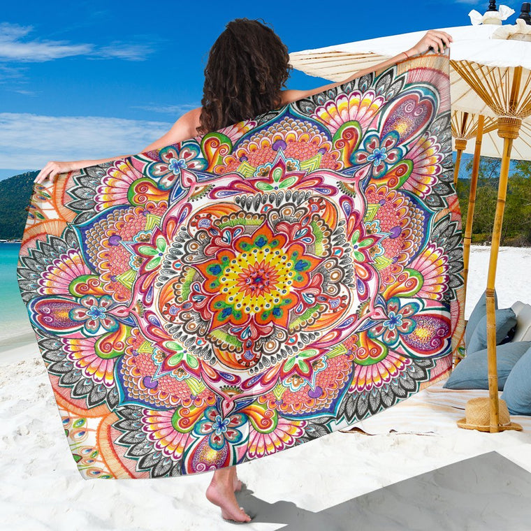 Life With Colors Mandala Sarong
