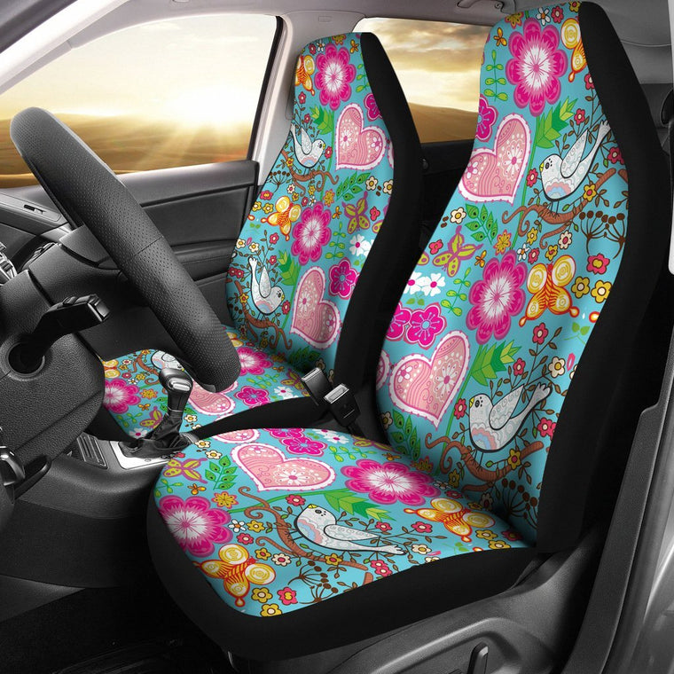 Love Birds Car Seat Covers