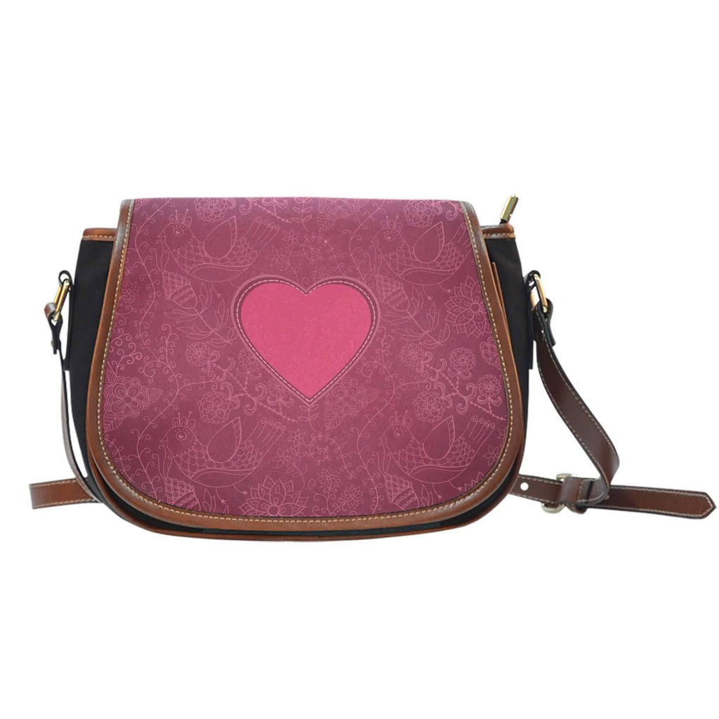 Love In Pink Saddle Bag