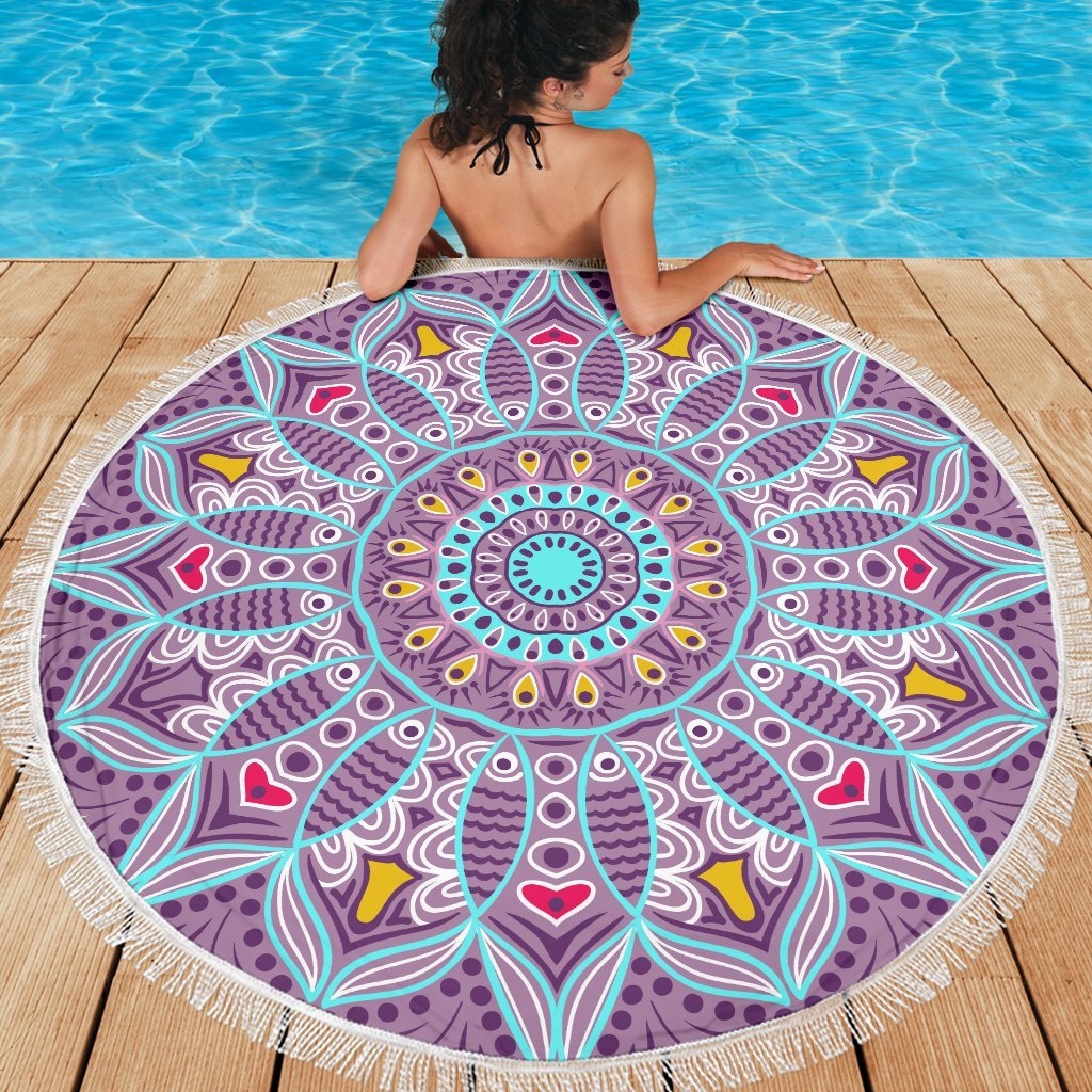 Love Mandala Beach Blanket