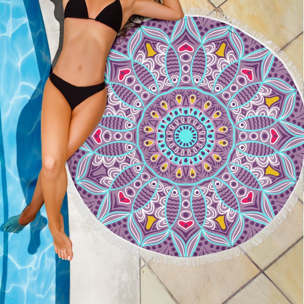 Love Mandala Beach Blanket