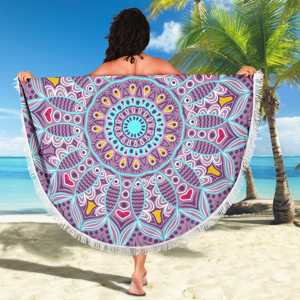 Love Mandala Beach Blanket