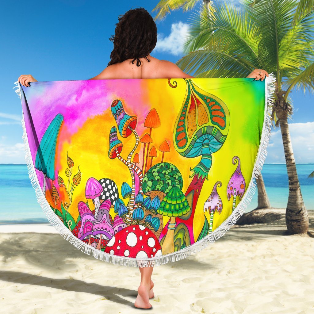 Magic Mushroom Beach Blanket