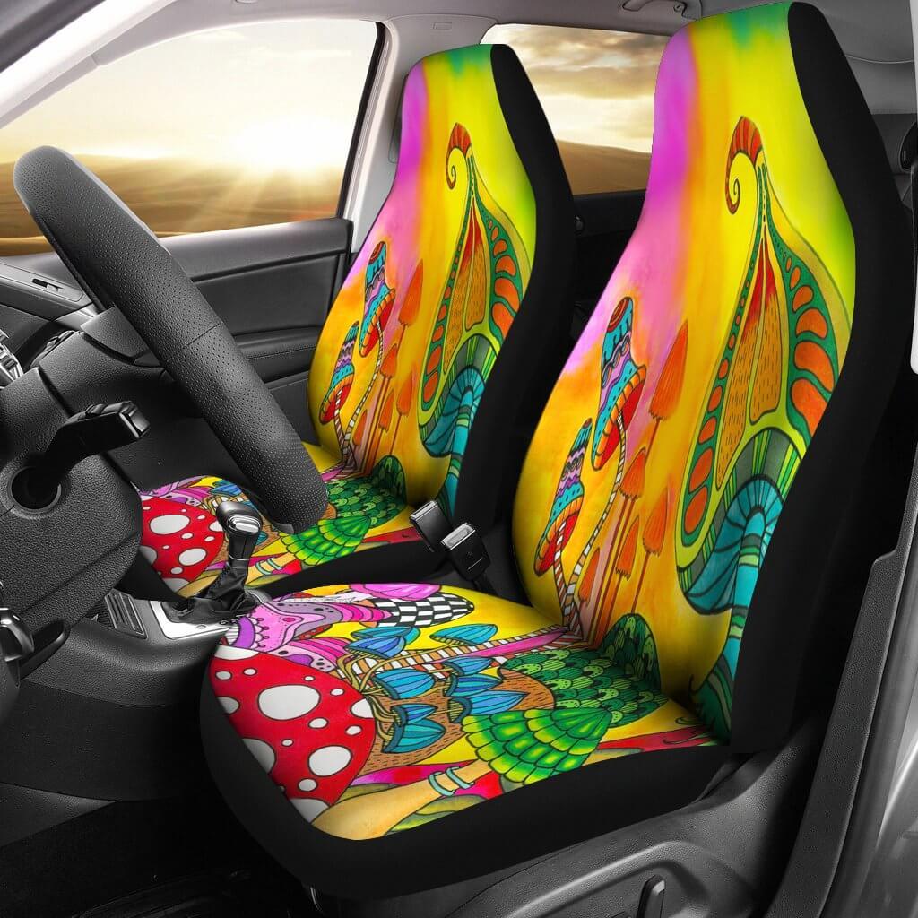 Magic Mushroom Car Seat Covers