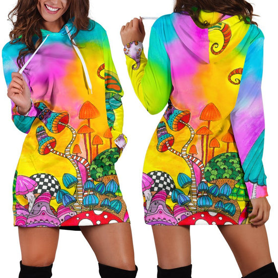 Magic Mushroom Hoodie Dress