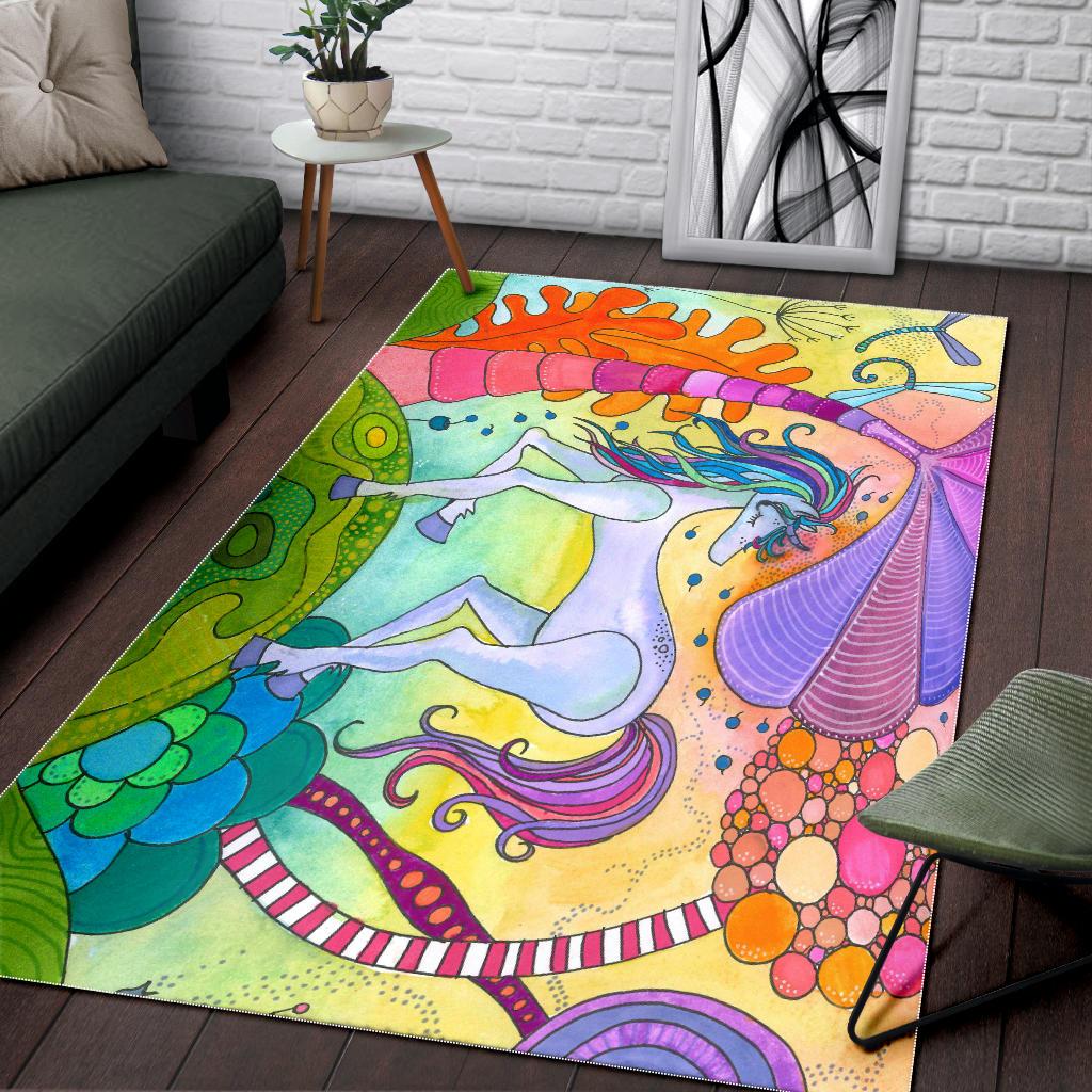 Magic Unicorn Area Rug