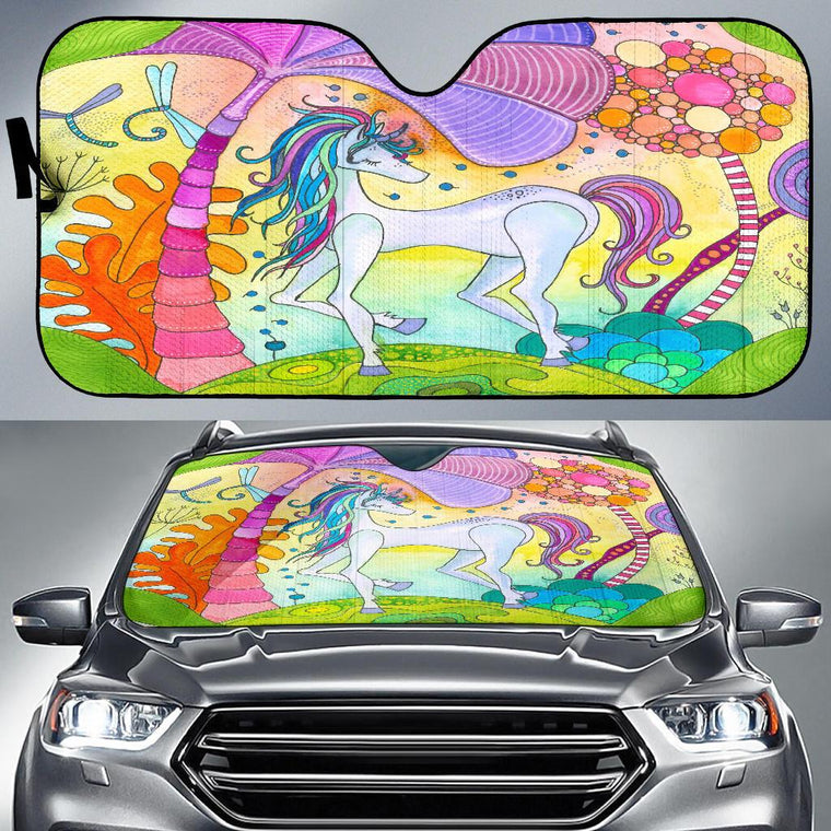 Magic Unicorn Auto Sun Shade