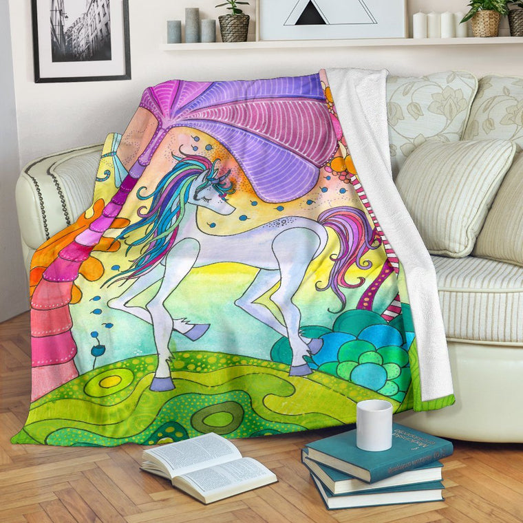Magic Unicorn Premium Blanket