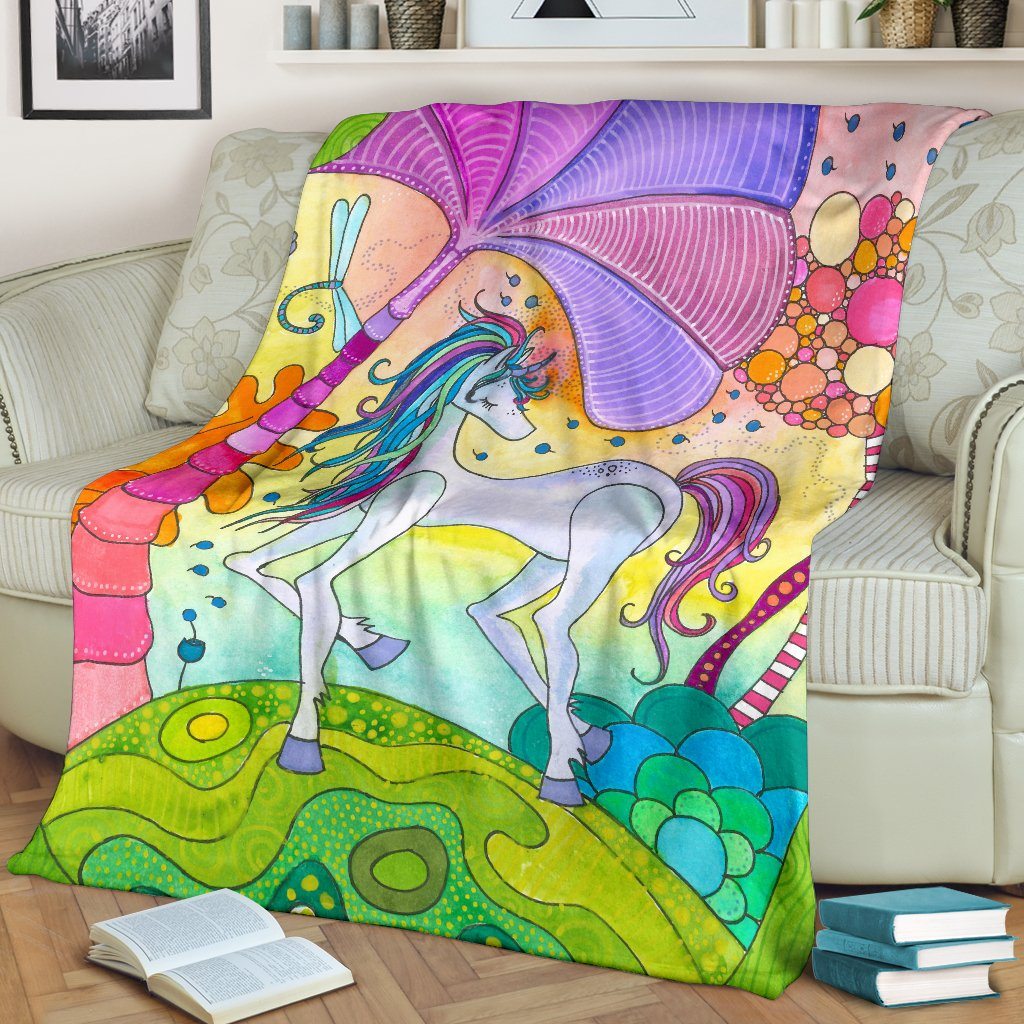 Magic Unicorn Premium Blanket