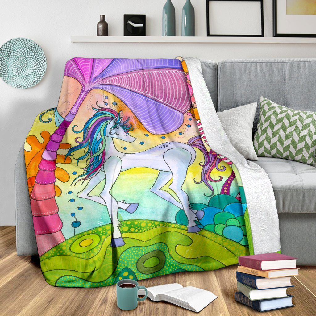Magic Unicorn Premium Blanket