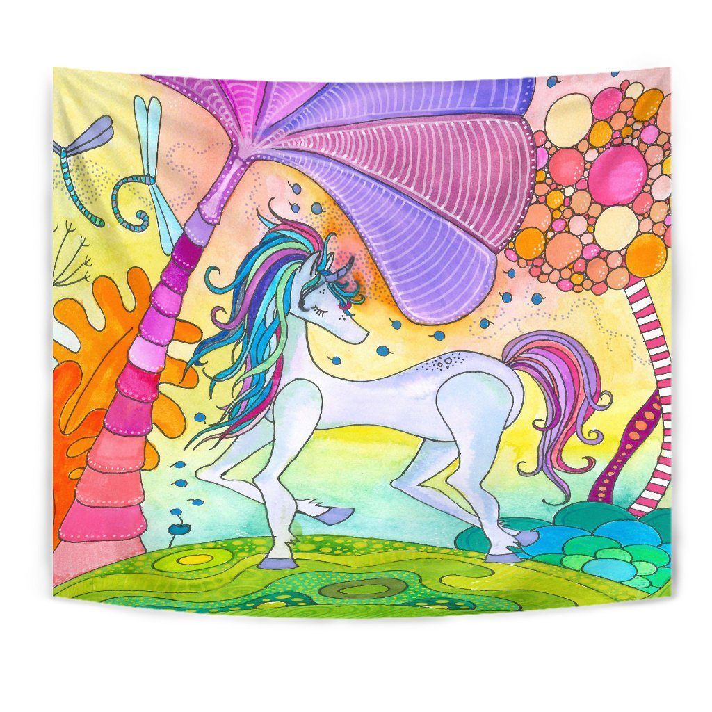Magic Unicorn Wall Tapestry