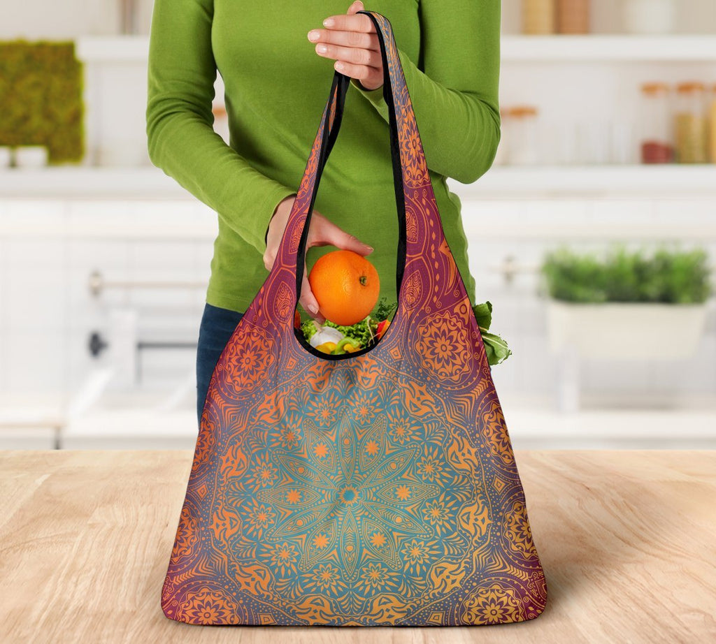 Mandala Grocery Bag