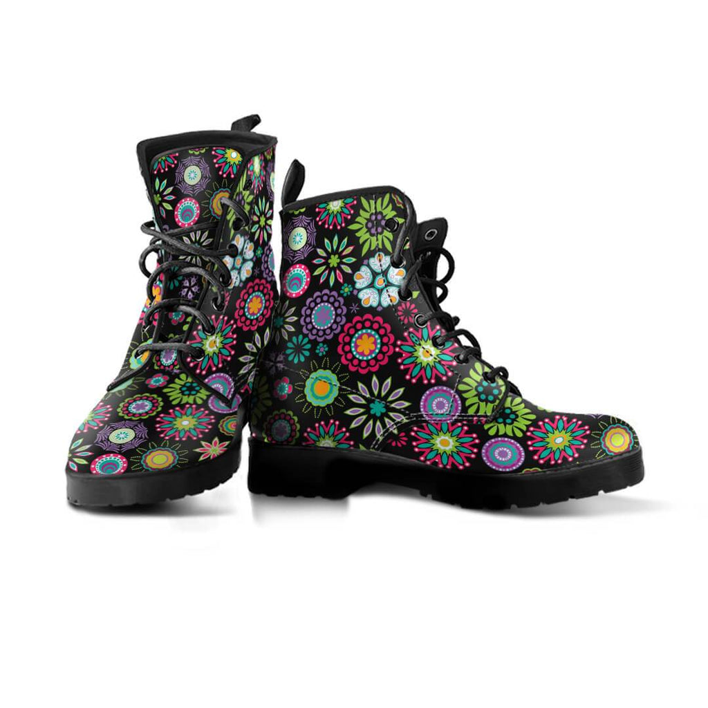New Women Boots - Happy Flowers Boots