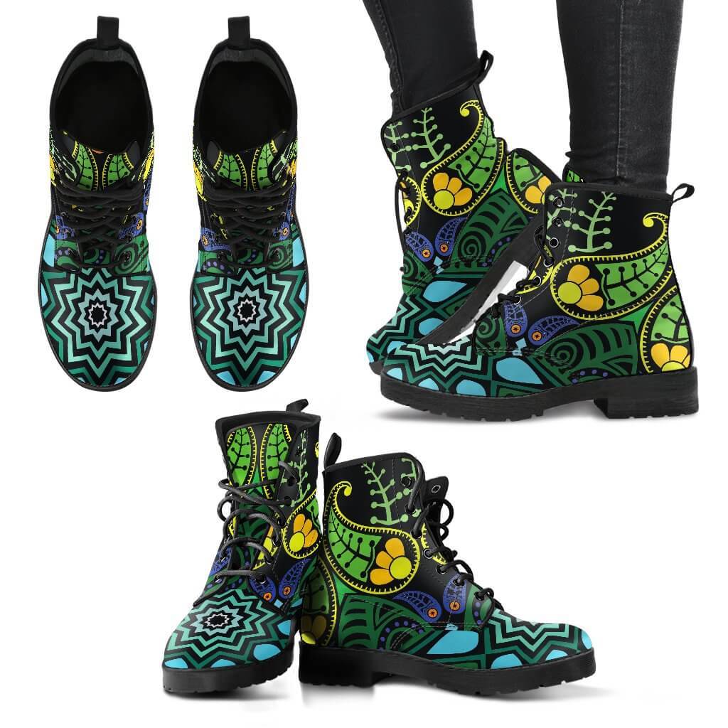 New Women Boots - Nature Mandala Boots