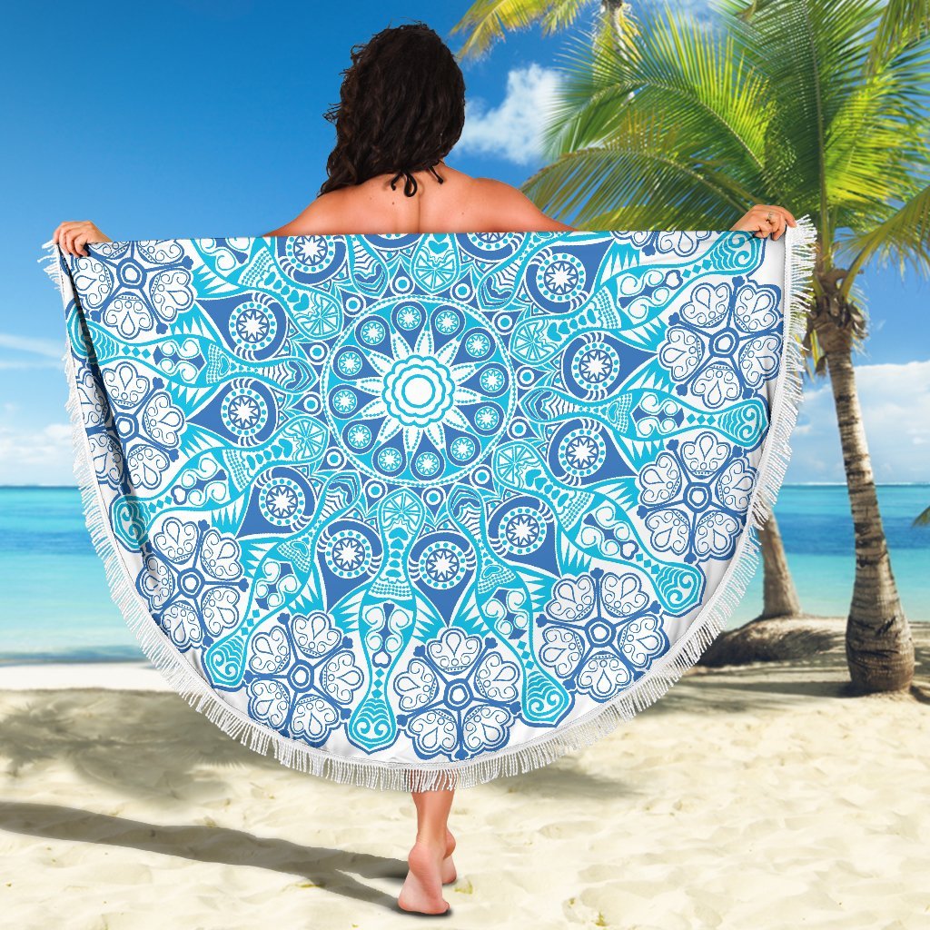 Ocean Mandala Beach Blanket