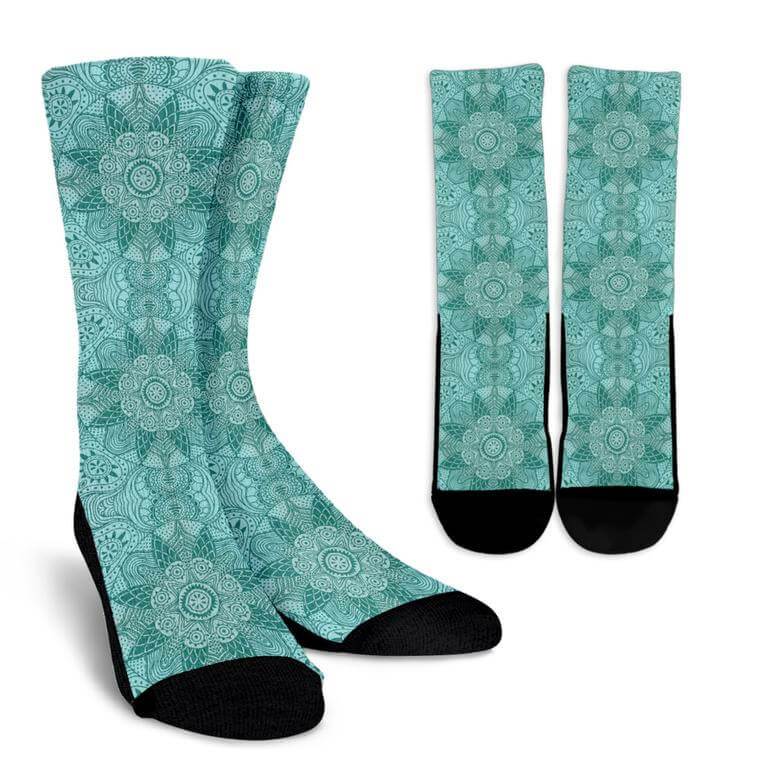 Ocean Mandala Socks