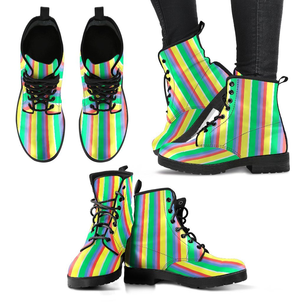 Pastel Strips Boots