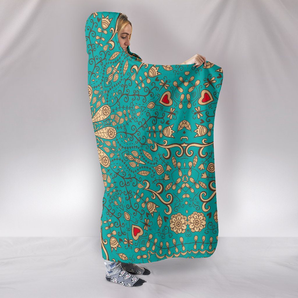 Peace Of Mind Mandala Hooded Blanket