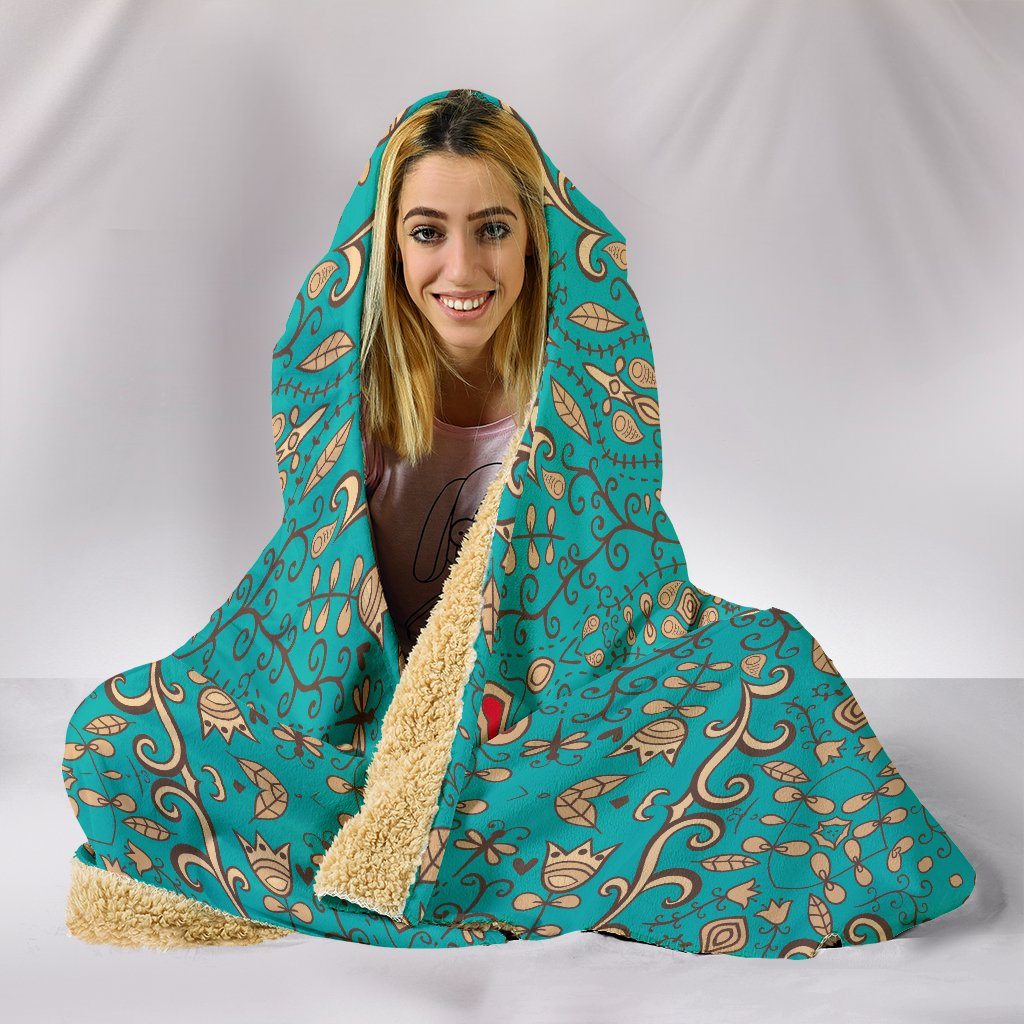 Peace Of Mind Mandala Hooded Blanket