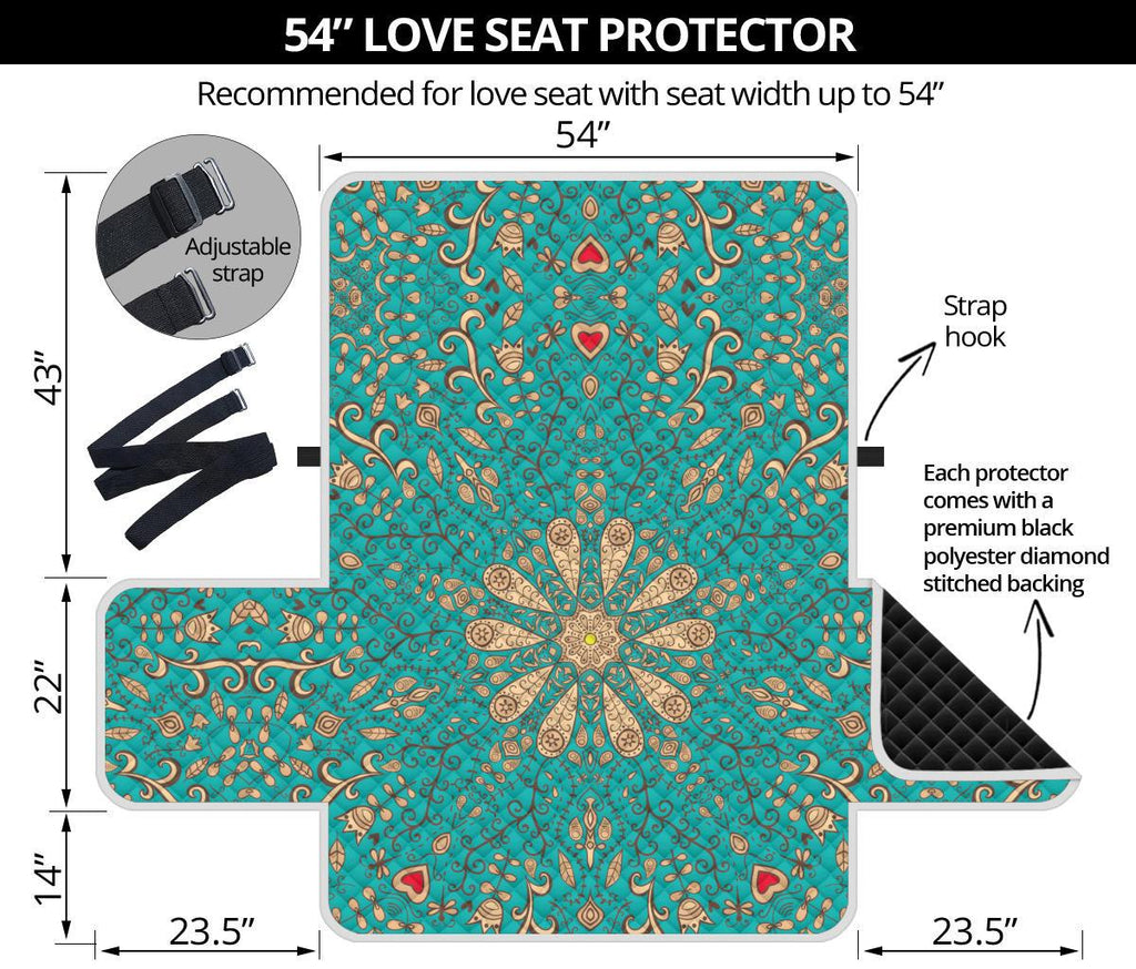 Peace Of Mind Mandala Loveseat Sofa Covers