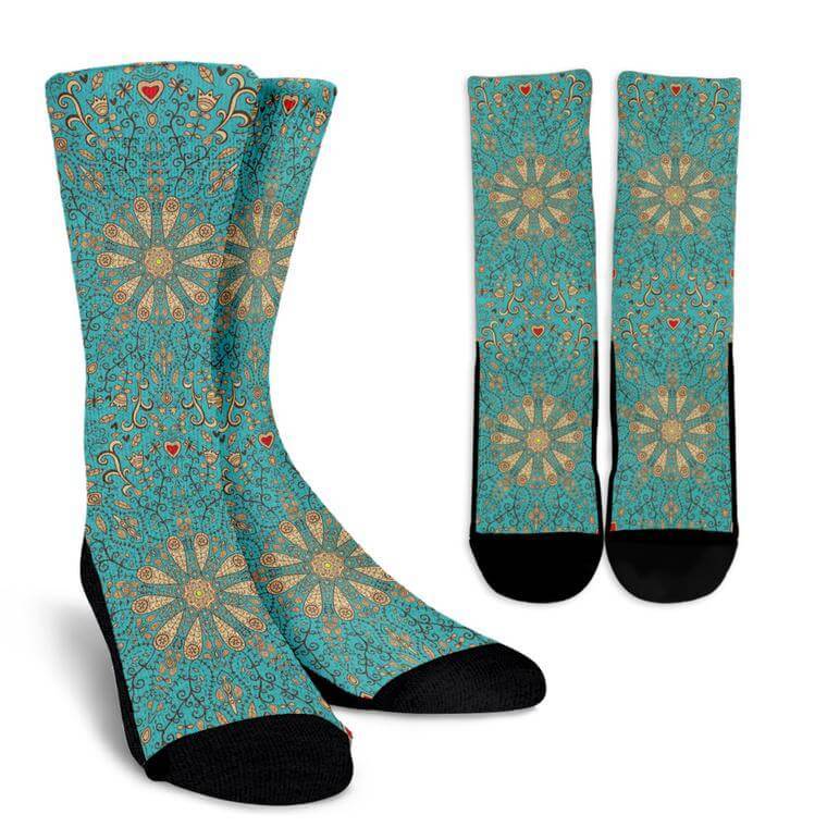 Peace Of Mind Mandala Socks