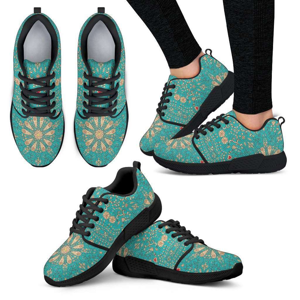 Peaceful Mandala Women's Athletic Sneakers