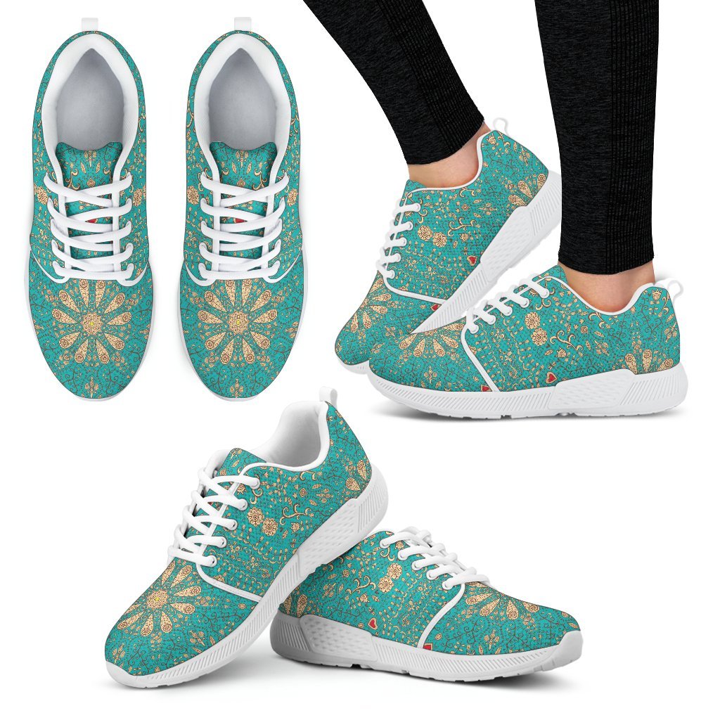 Peaceful Mandala Women's Athletic Sneakers