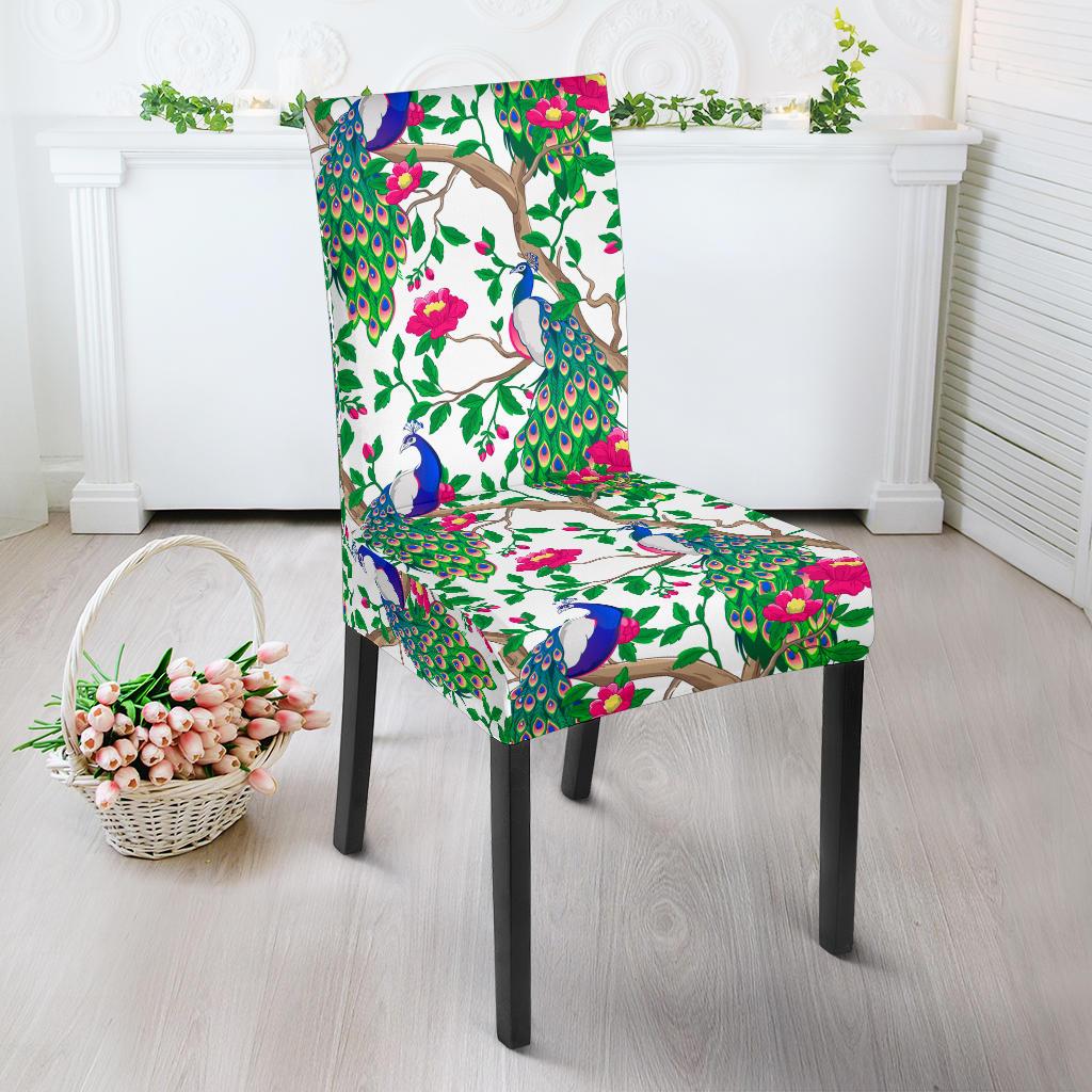 Peacock Dining Chair Slipcover