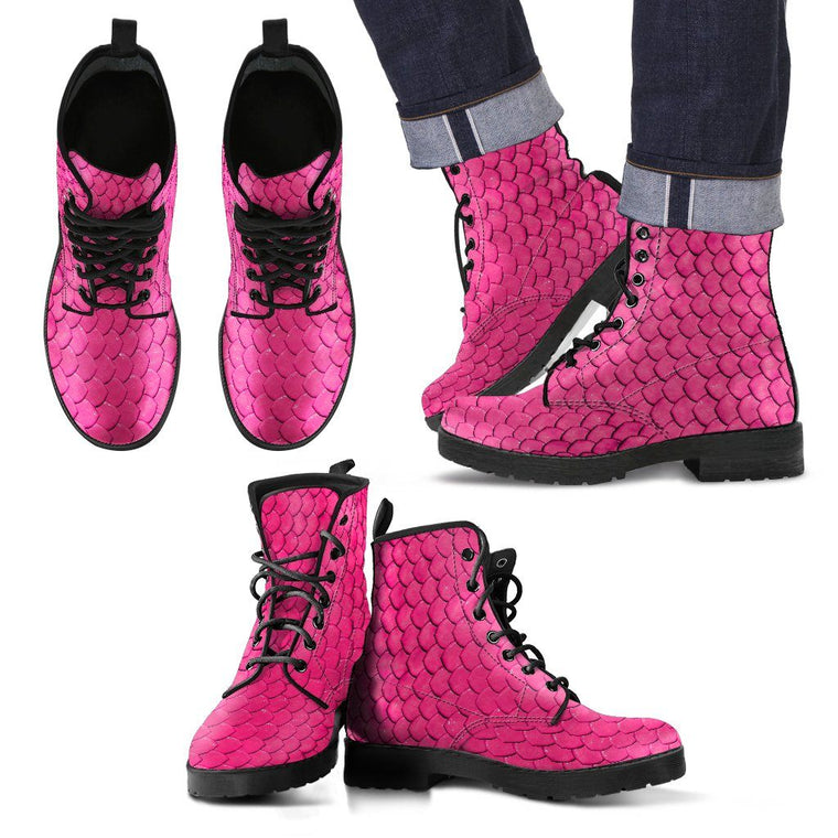 Pink Lizard Men's Boots