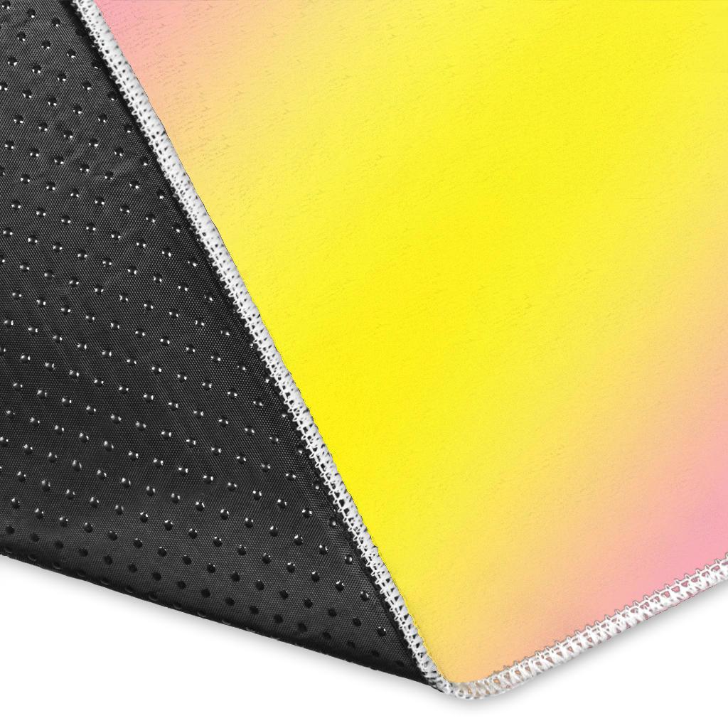 Pink Yellow Area Rug