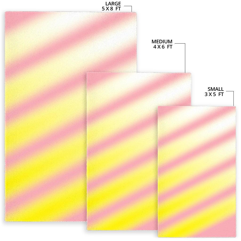Pink Yellow Area Rug