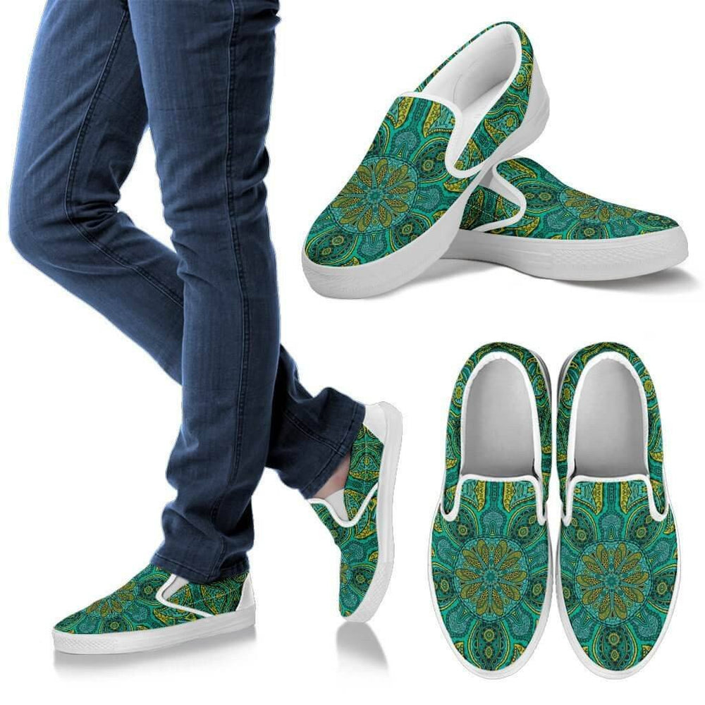 Power Mandala Slip Ons