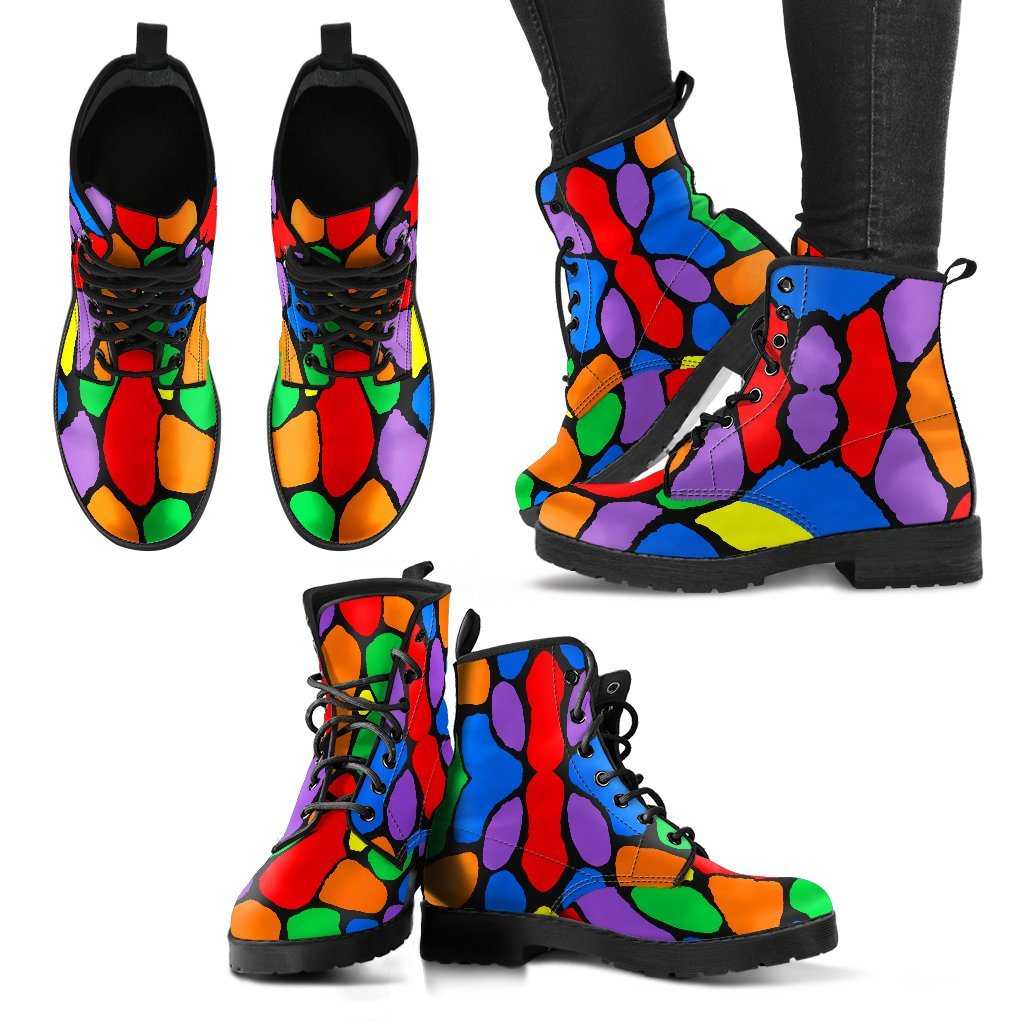 Rainbow Giraffe Women's Boots