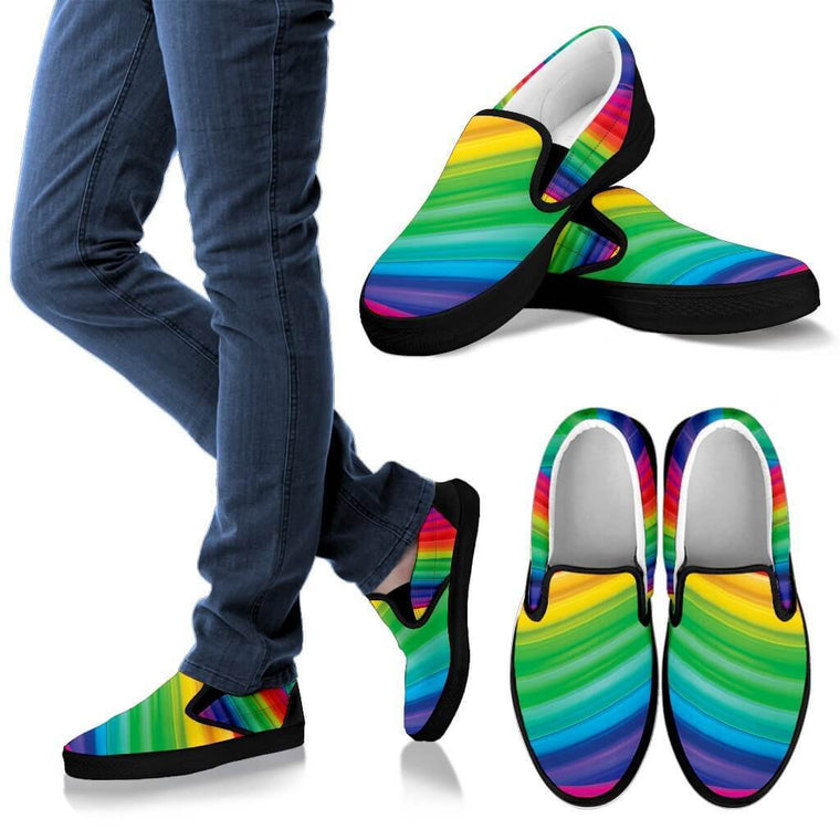 Rainbow Slip Ons