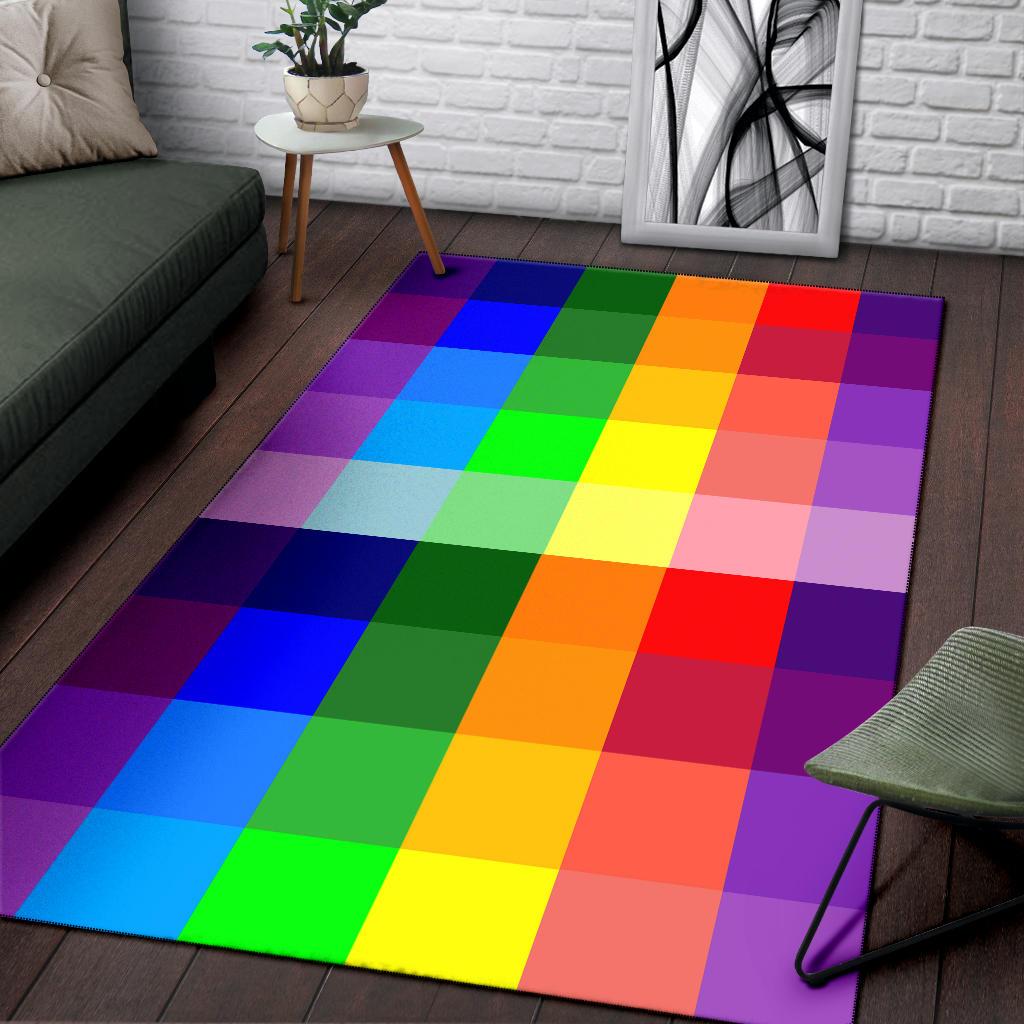Rainbow Spectrum Area Rug