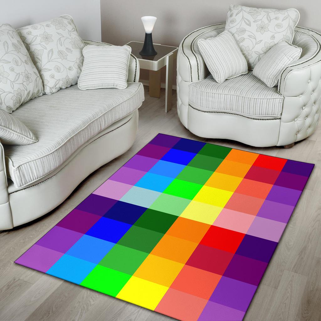Rainbow Spectrum Area Rug