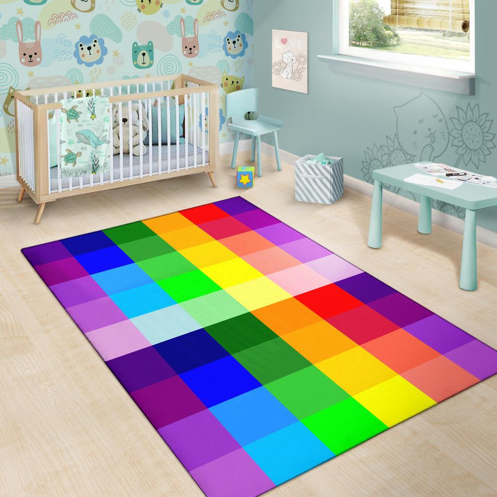Rainbow Spectrum Area Rug