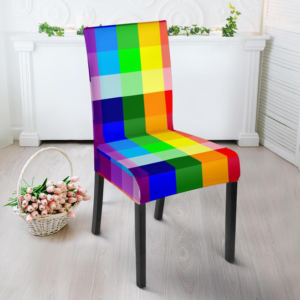 Rainbow Spectrum Dining Chair Slipcoevr