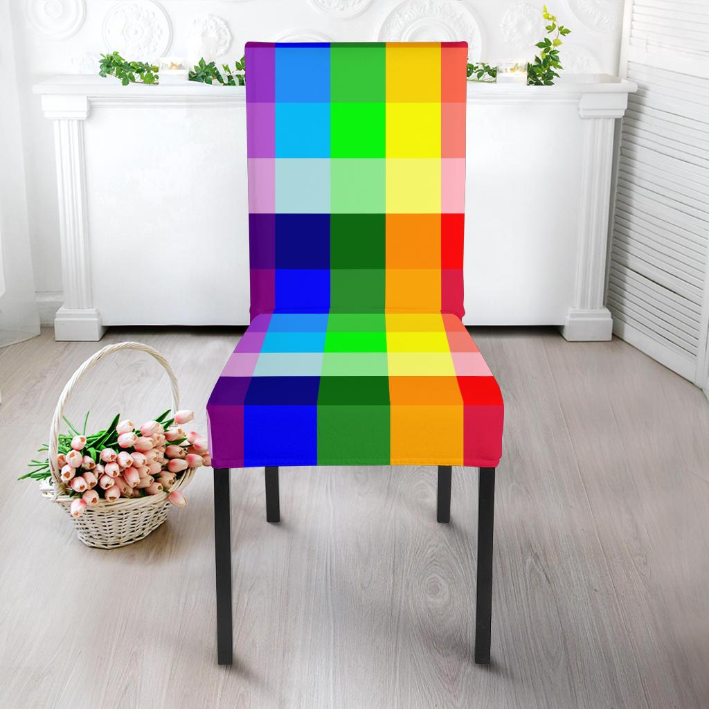 Rainbow Spectrum Dining Chair Slipcoevr