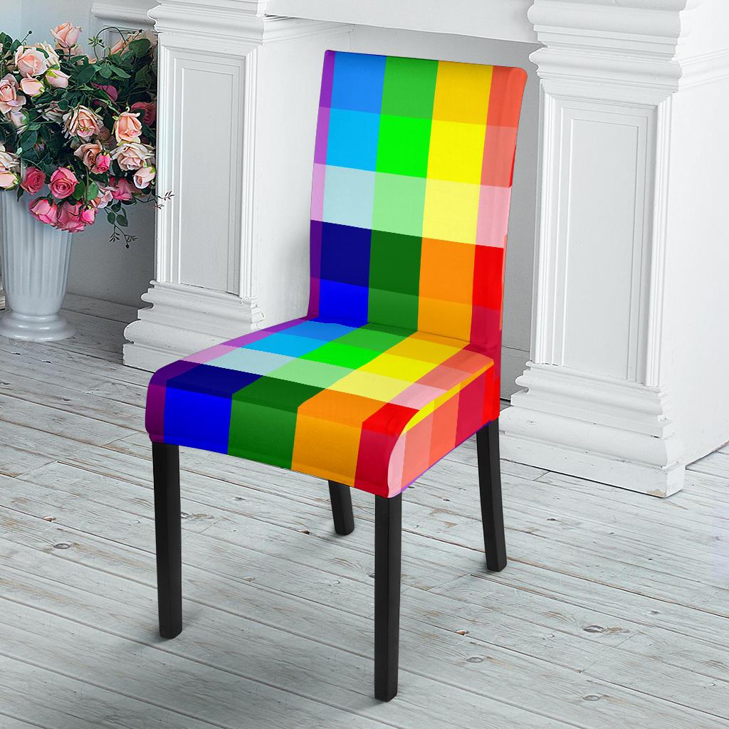 Rainbow Spectrum Dining Chair Slipcoevr