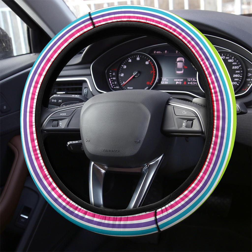 Rainbow Steering Wheel Cover